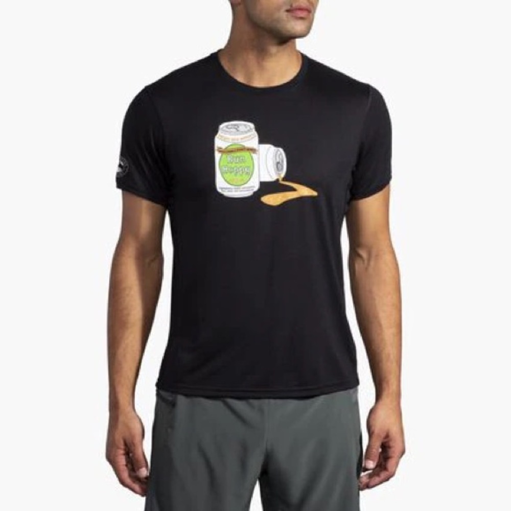 Brooks Run Hoppy Distance S/S shirt Sz XL